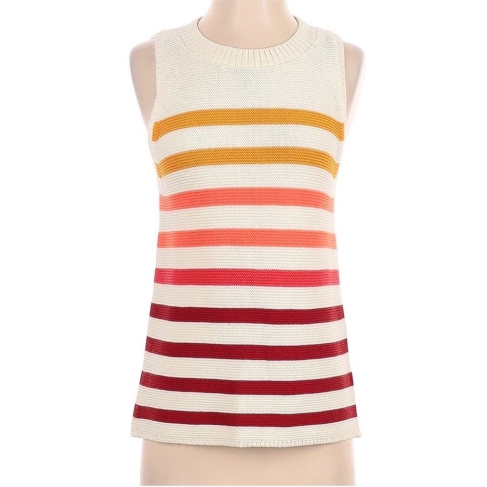 Lucky Brand 100% cotton red ombré sweater vest